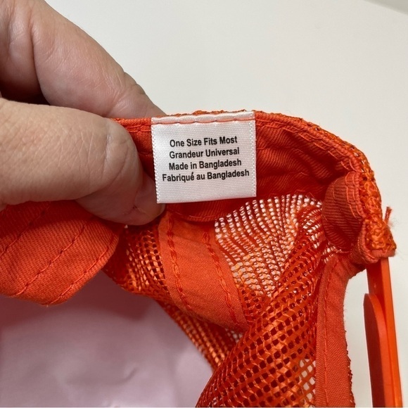 Bass Pro Shops Mesh Trucker Cap - Orange - Picture 4 of 6